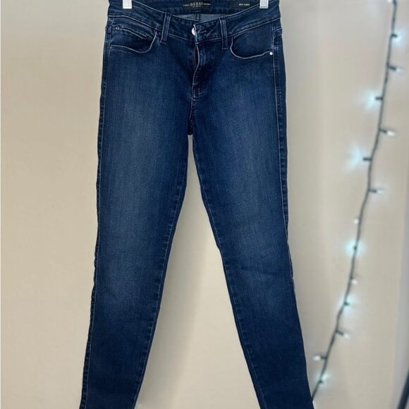 Womens Guess Jeans Sexy Curve Size 27RG Straight Leg Classic Denim Jeans - Picture 4 of 12